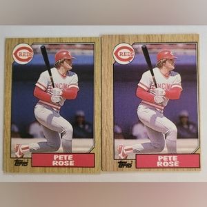 Pete Rose misprint card 1987 toppss #200